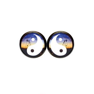 Sunset Yin Yang Earrings